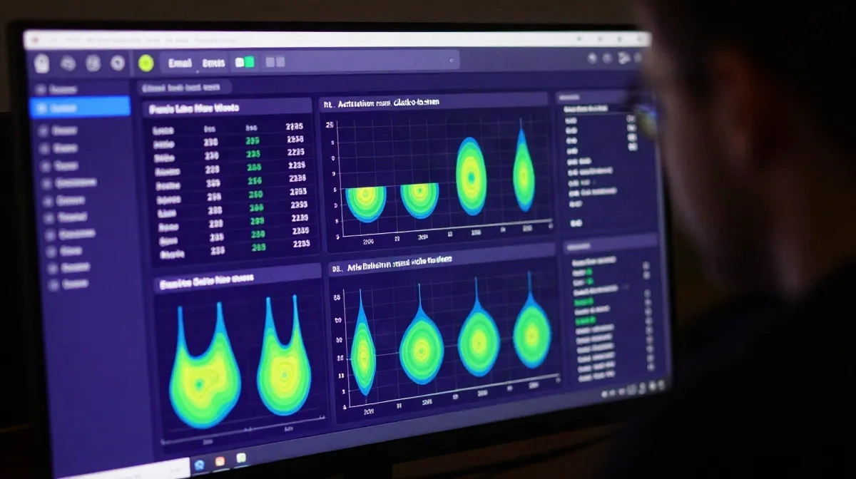 Lo sviluppatore monitora le metriche di consegna delle email e i tassi di attivazione sul dashboard del terminale