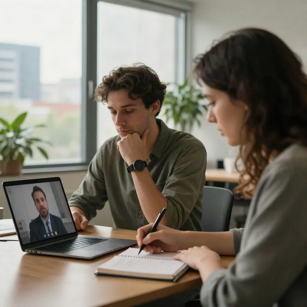 VC analysts conducting primary research through structured founder calls