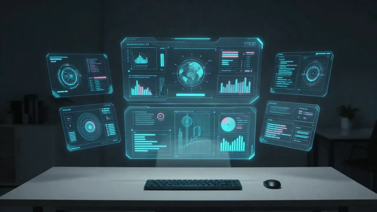 KI-Workflow-Automatisierungs-Dashboard mit mehreren Agenten-Pipelines auf dunklem Hintergrund