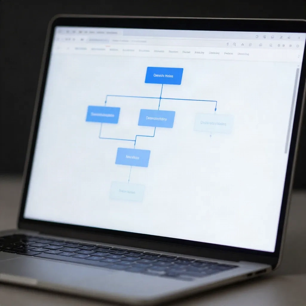 Website sitemap structure diagram showing interconnected pages for crawl and indexing audit