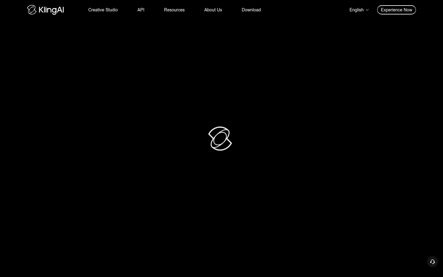 Kling AI Homepage Screenshot