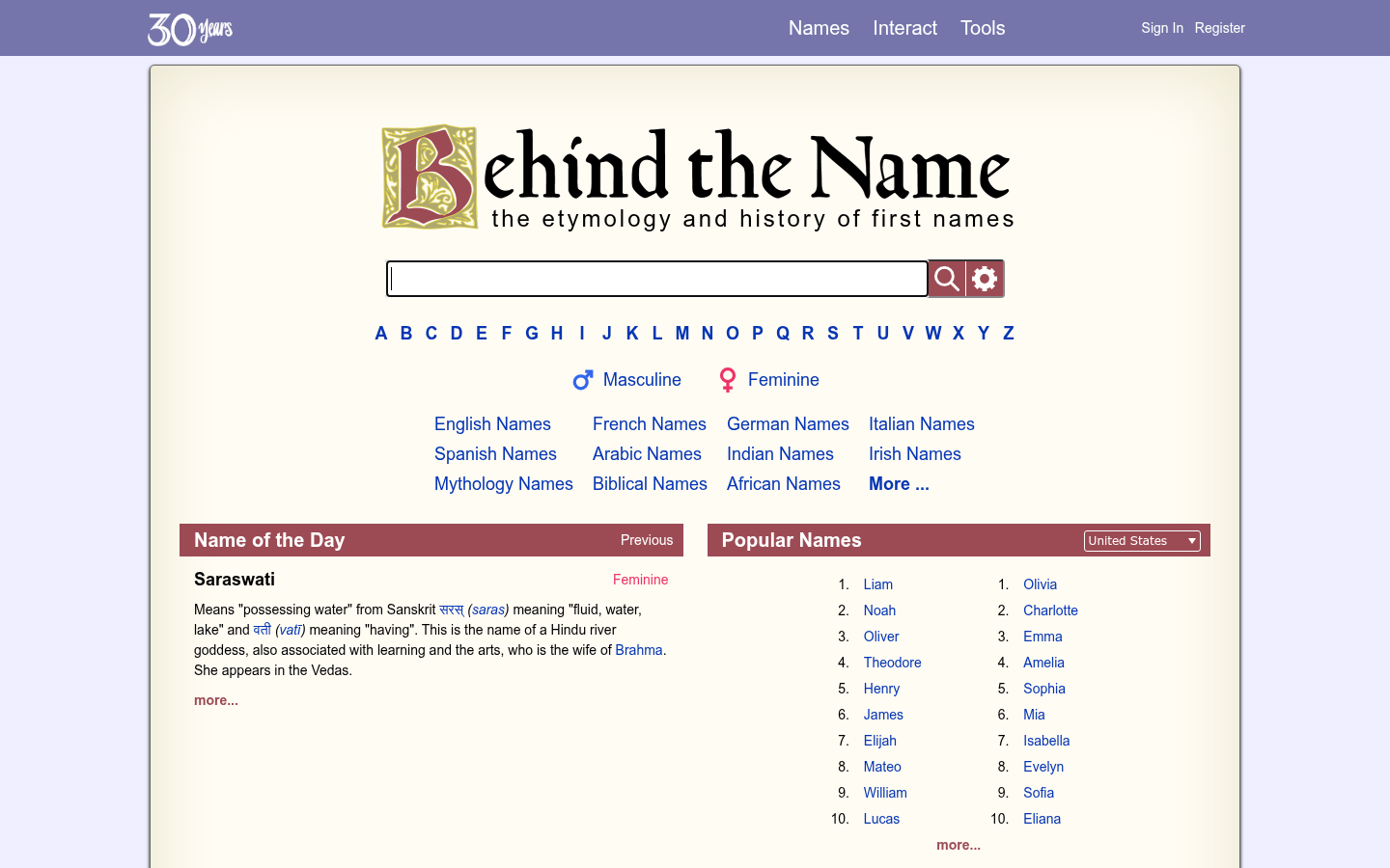 Behind the Name
