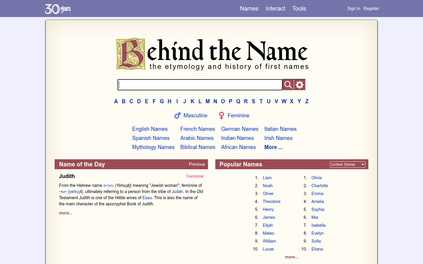 Behind the Name