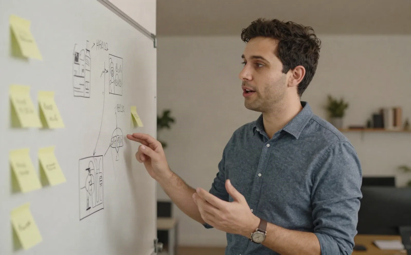 Founder validating an ICP segment on a whiteboard