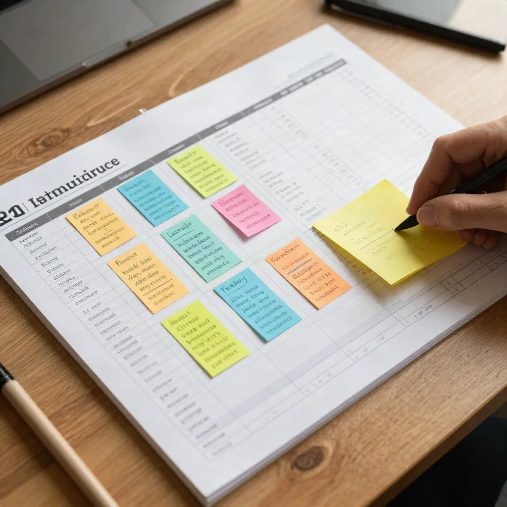 Données keyword organisées en cartes représentant la structure terme principal et modificateur du SEO programmatique