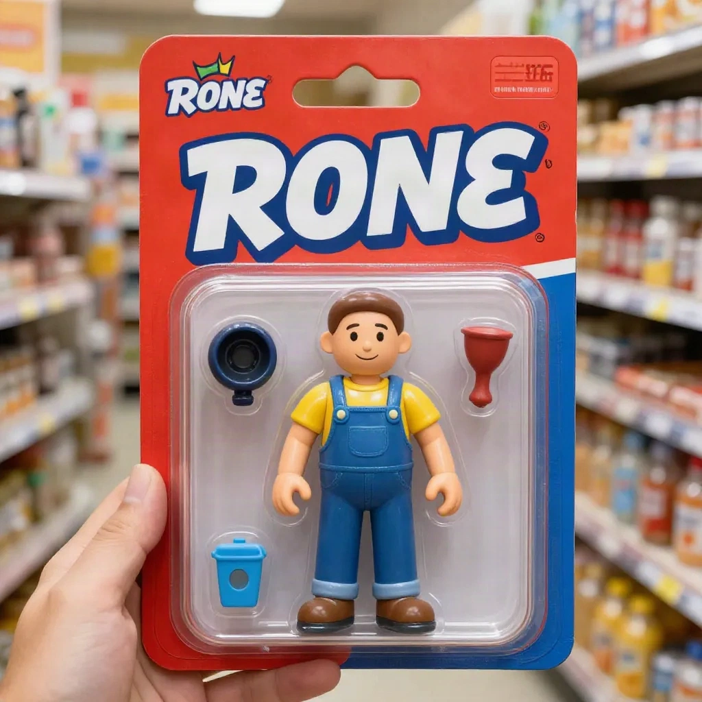ブリスターパック風に収まったアクションフィギュアのようにレンダリングされた人物 - トイ化AIフォトトレンド