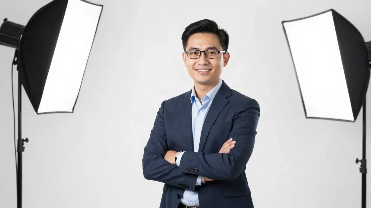 corporate headshot photography studio lighting professional portrait