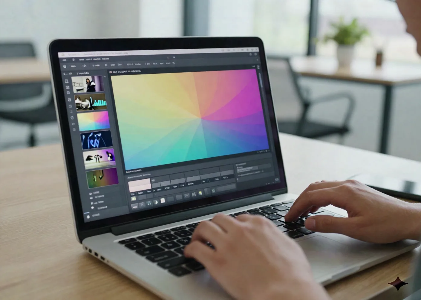 Edytowanie inwestorskiego pitch deck'u wewnątrz AI slide editor'a