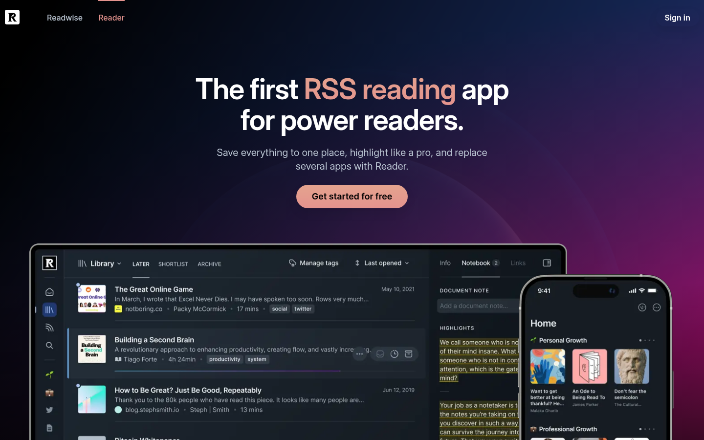 Readwise Reader