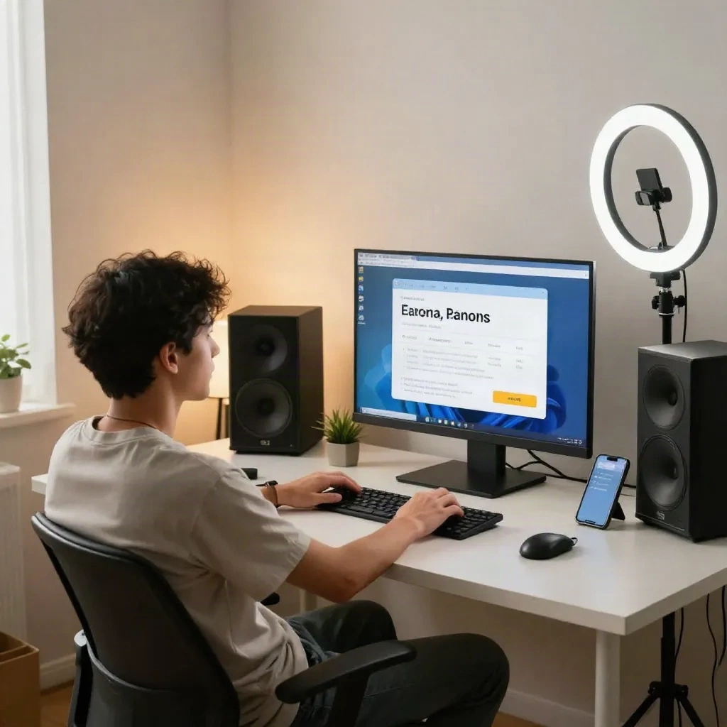 Créateur indépendant qui se détend pendant qu'un agent IA automatise ses tâches
