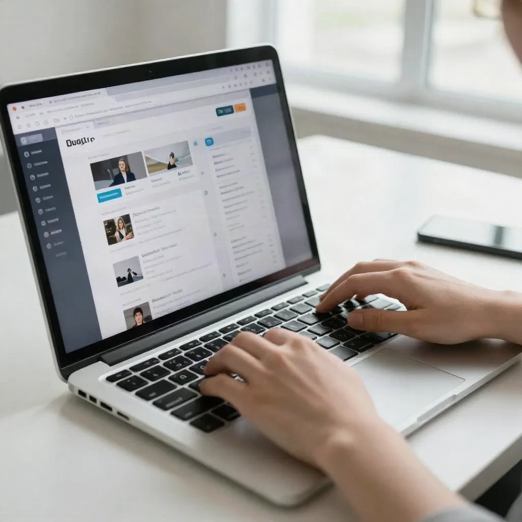 Creator comparing newsletter platform pricing on laptop