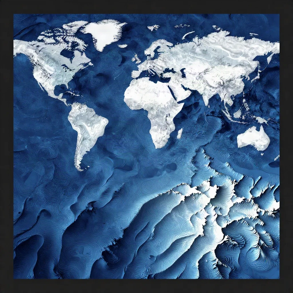 Perlin noise terrain generation algorithm visualized as a colorful elevation map