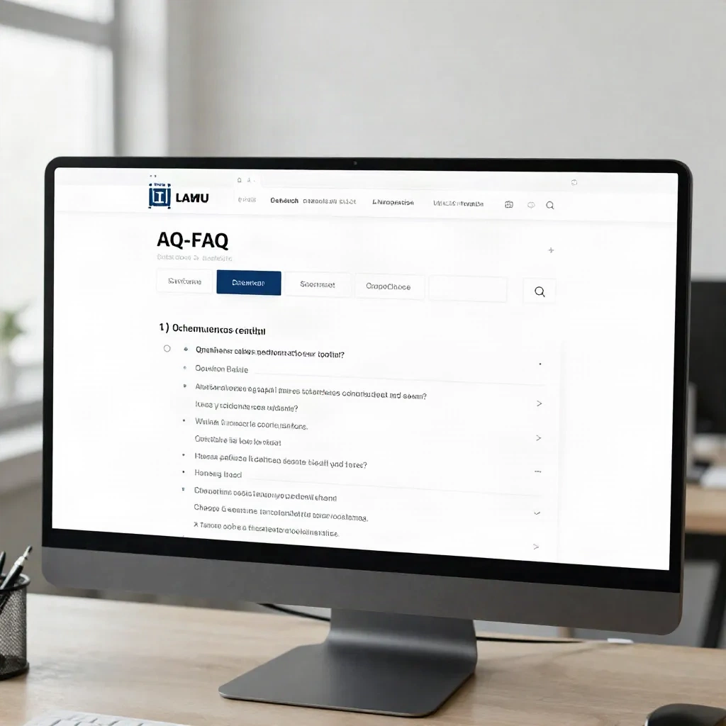 Law firm website content being structured with FAQ sections optimized for AI search engines