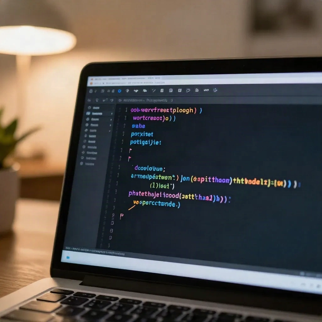 PHP code editor with dark theme and syntax highlighting showing WordPress plugin structure