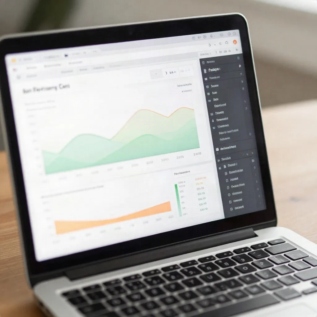 Dasbor metrik kinerja situs web yang menampilkan perbandingan Core Web Vitals
