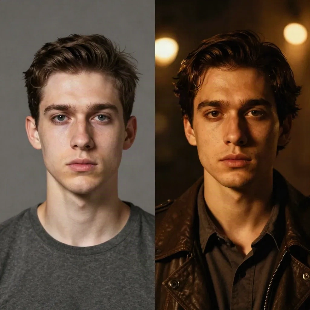 Side-by-side comparison of weak versus strong AI image prompt results showing dramatic quality difference