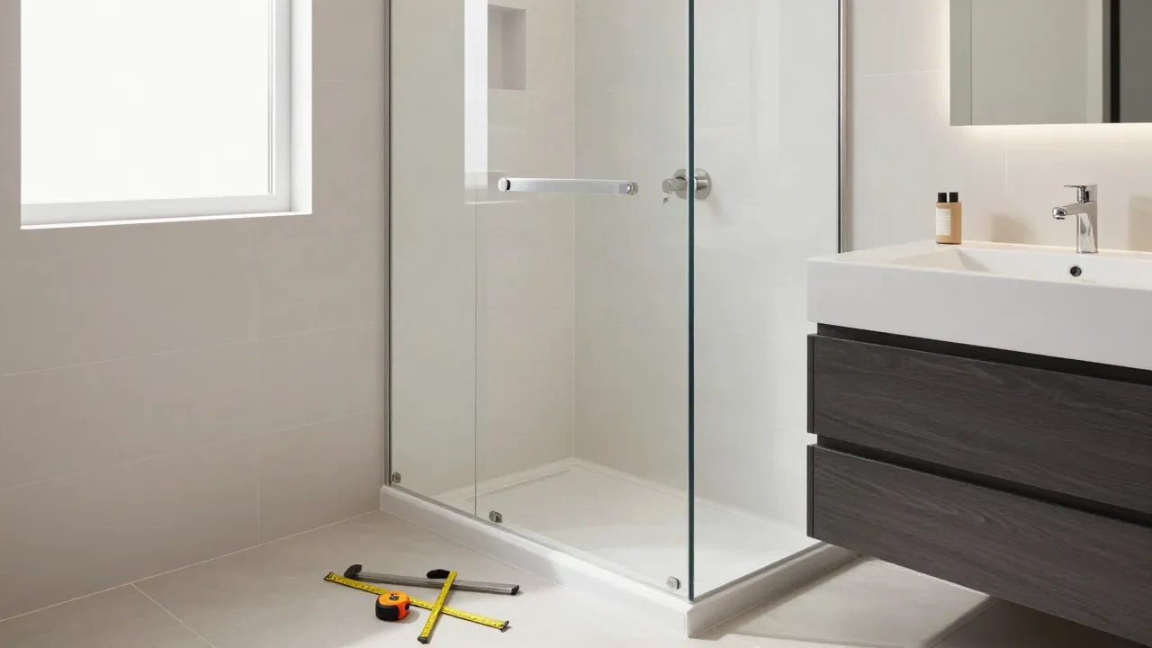 Remodelación de baño en proceso con azulejos blancos tipo metro y accesorios modernos