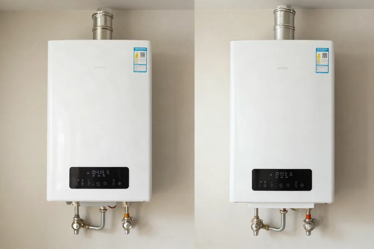 Tank water heater vs tankless water heater side by side comparison