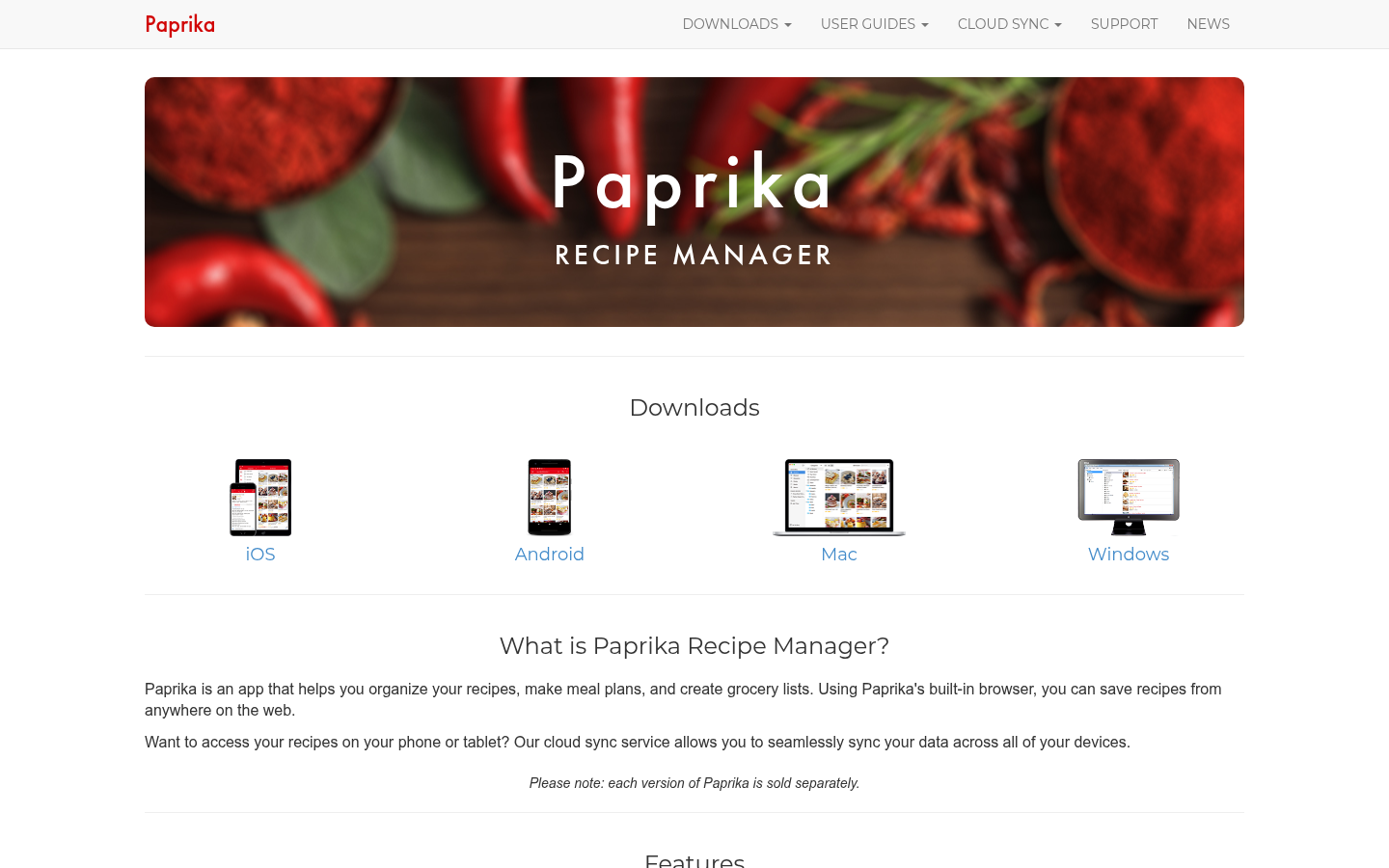 Paprika Recipe Manager
