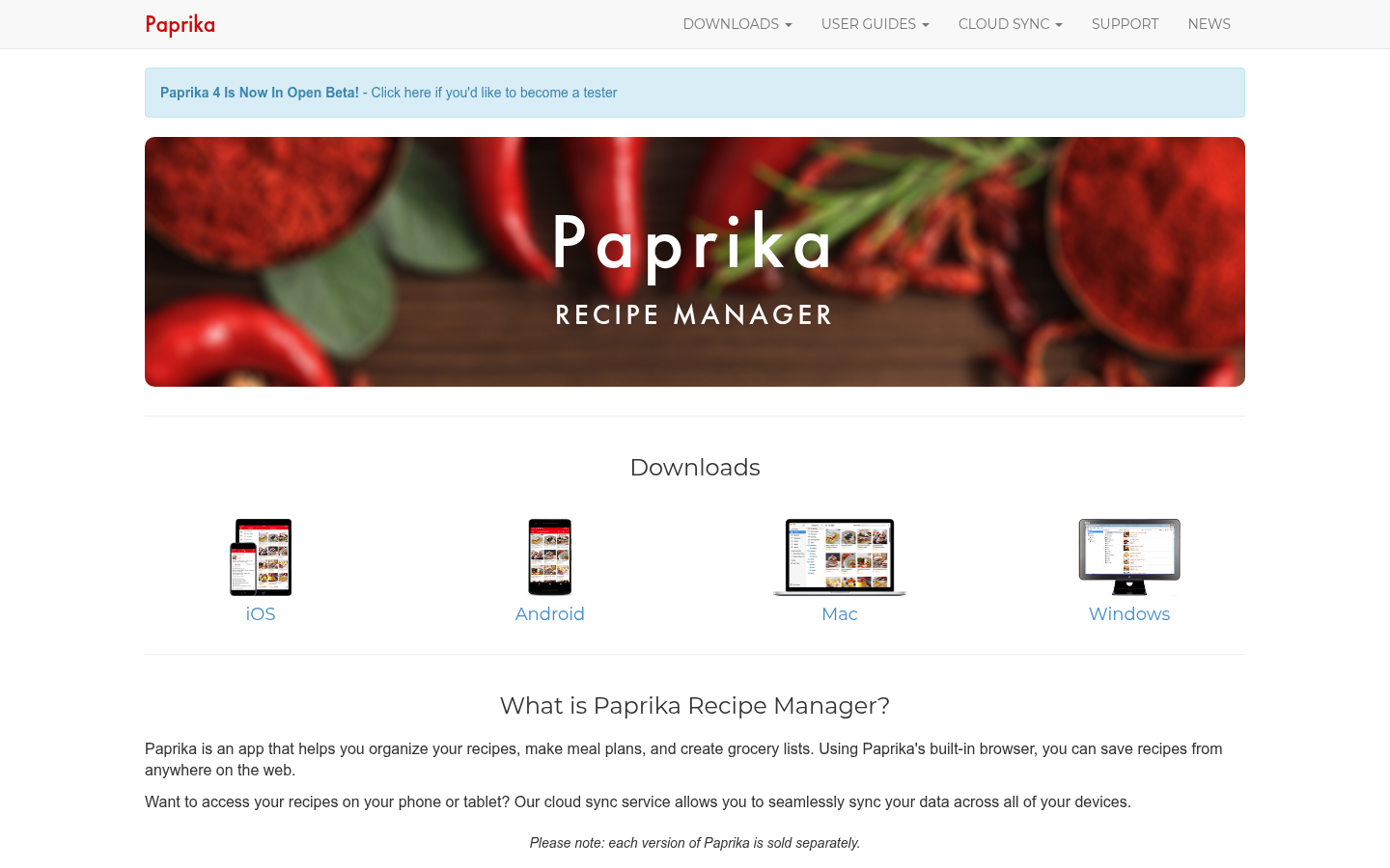 Paprika Recipe Manager