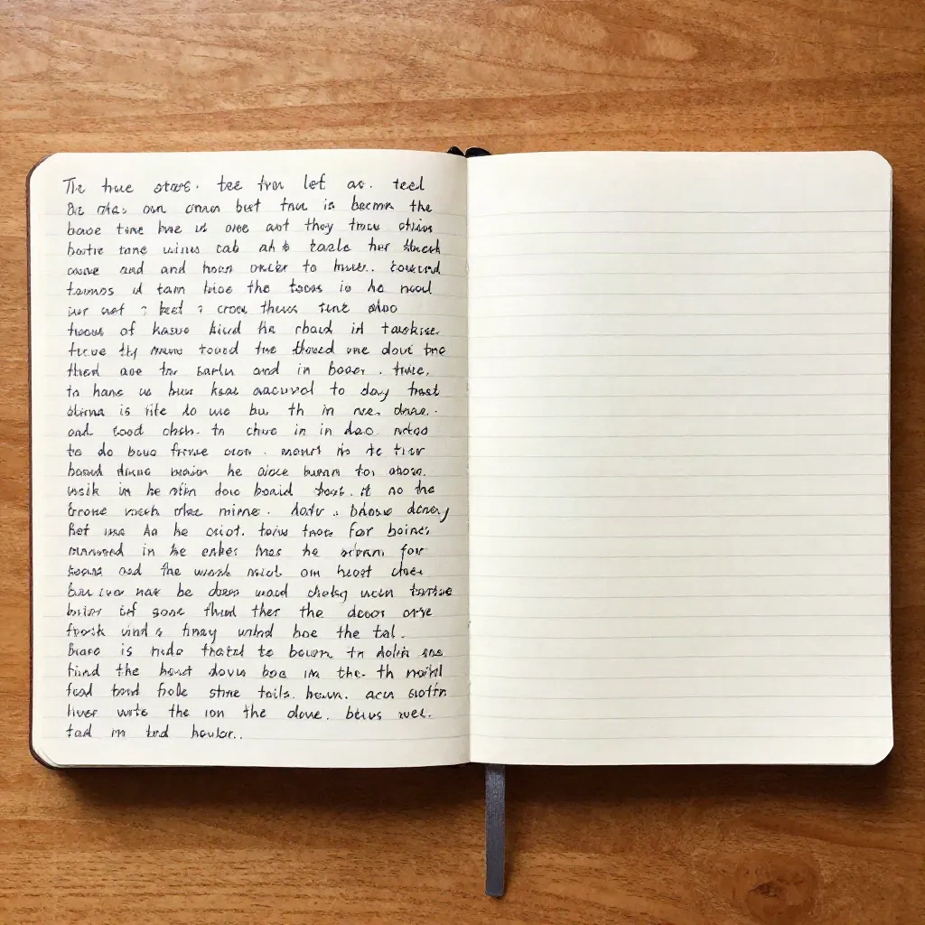 ビフォー/アフターのメール書き直し比較、デスク上の2冊のノート