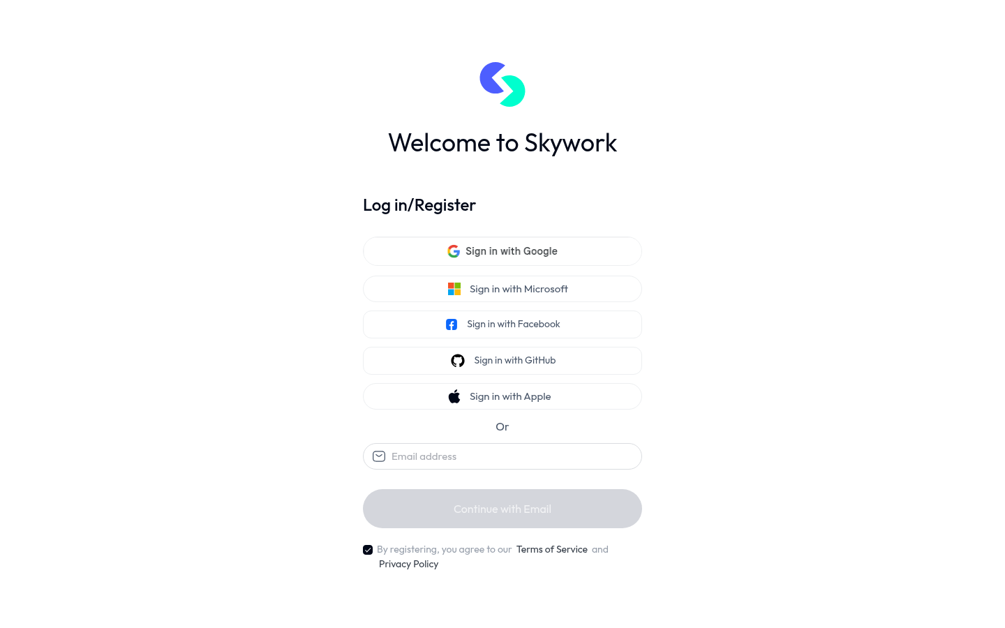 Página de precios de Skywork.ai redirigiendo a una pantalla de login obligatoria antes de mostrar precios de planes