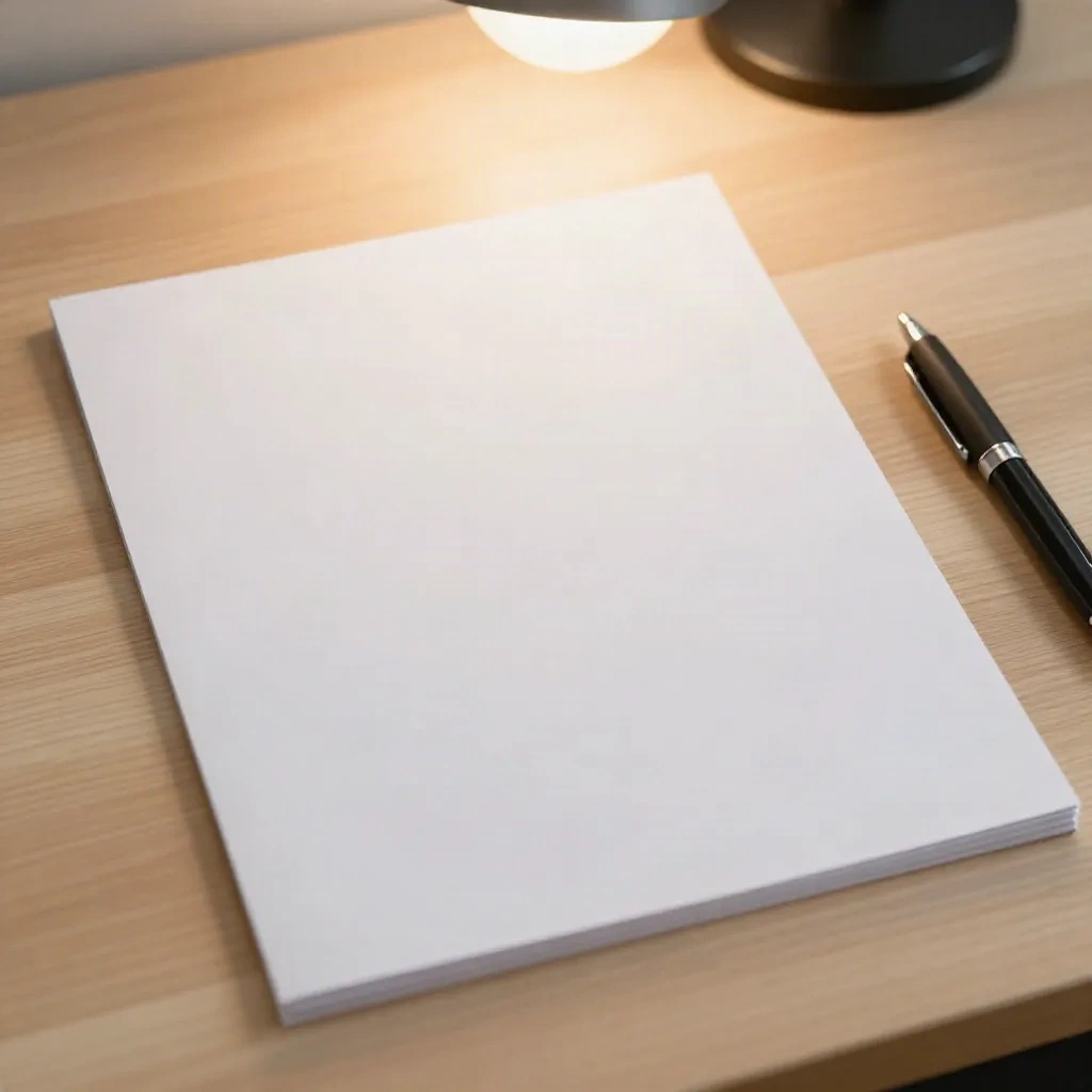 Clean formatted document on a wooden desk -- cover letter structure ready to review